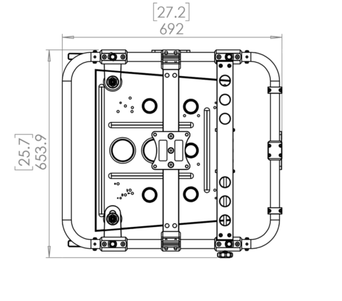 Rigtec Air Frame X-10 Bottom Dimensions