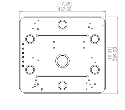 Rigtec Air Plate P-10 Bottom Dimensions